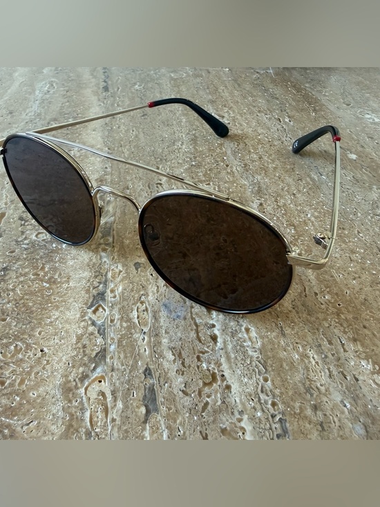 Bimba y Lola  Round Metal Sunglasses - Black Lenses main image 4
